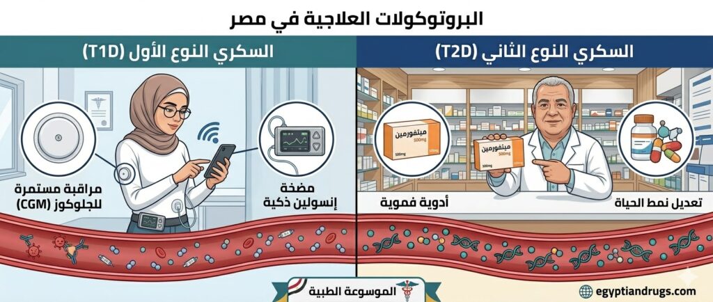بروتوكولات علاج السكر في مصر: مضخات الإنسولين وبدائل الأقراص المحلية